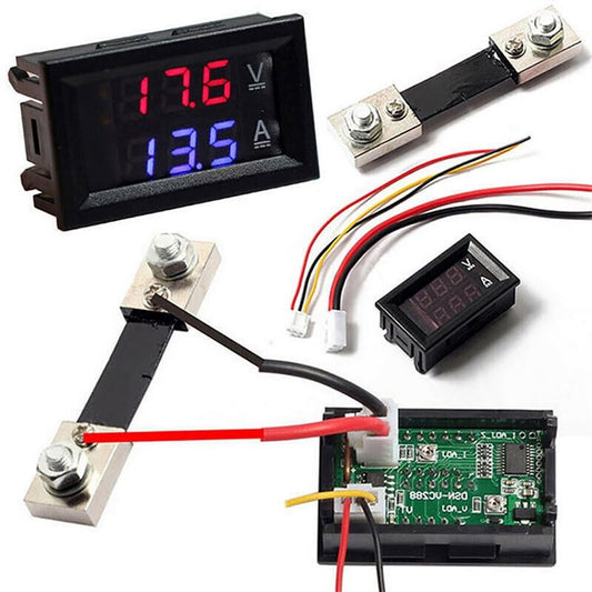 ya 16 10.20 baidi DC 100V 50A Digital Voltmeter Ammeter Dual-LED Display Volt Amp Meter with Shunt