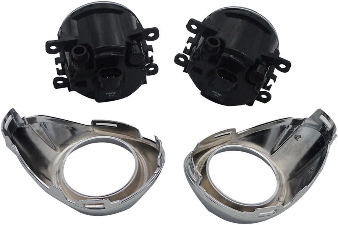 ya 7 8.24 baidi Front Clear Fog Lights Lamps w/Chrome Cover+Bulbs Fit for Ford Focus 2012-2014