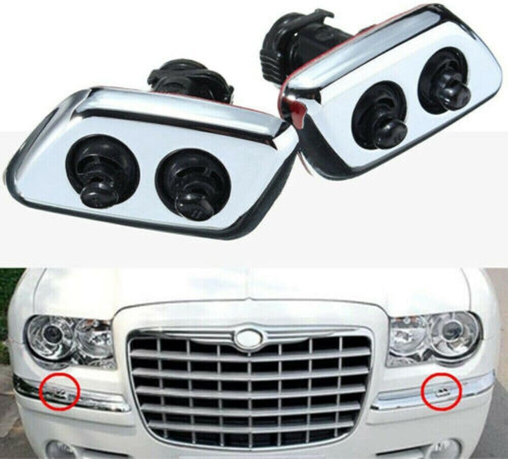 ya 6 8.14 2pcs Headlight Windshield Washer Nozzle DA805833AA Fits for Chrysler 300