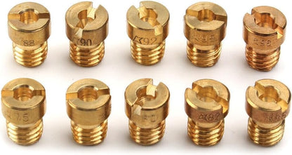 ya 2 8.24 baidi 75-98 Carb Carburettor Main Jets Nozzle Set 5MM Gold For Dellorto Carburetor