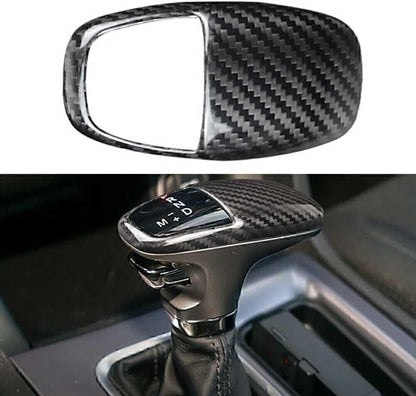 ya 4 8.14 Gear Shift Knob Cover Sticker Trim Fit for Challenger for Charger 2015-2020 Carbon Fiber