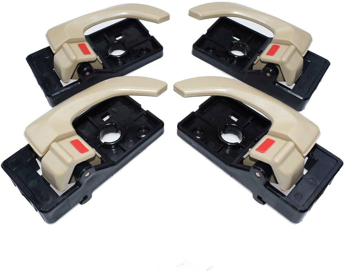 ya 9 10.24 4Pcs Inside Door Handle Beige Left & Right LH RH for 2005-2009 for Hyundai