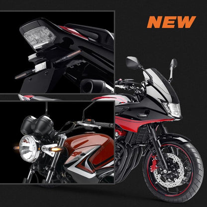 ya 11 9.14 zhengce 4X Sequential Flowing Motorcycle LED Turn Signal Blinker Light Indicator Am