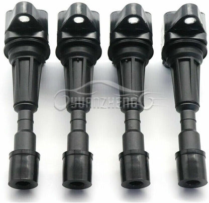 ya 4 8.24 baidi ZJ20-18-100A For 11-15 for Mazda 2 1.5L-L4 for Mazda 3 1.4L 1.6L Ignition Coil Set (4)