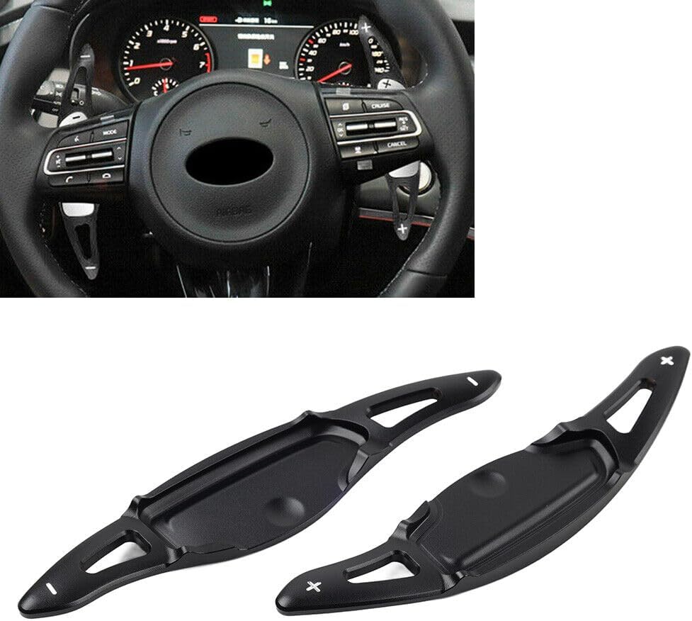 ya 4 8.8.2 Aluminum Steering Wheel Paddle Shifter Extension for Kia Stinger CK K8 18-up