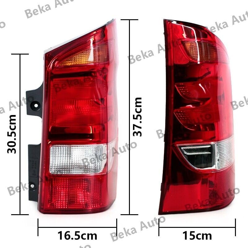 ya 2 8.15 1-piece set suitable for Mercedes-Benz METRIS 2016-2019 right taillight housing without bulb