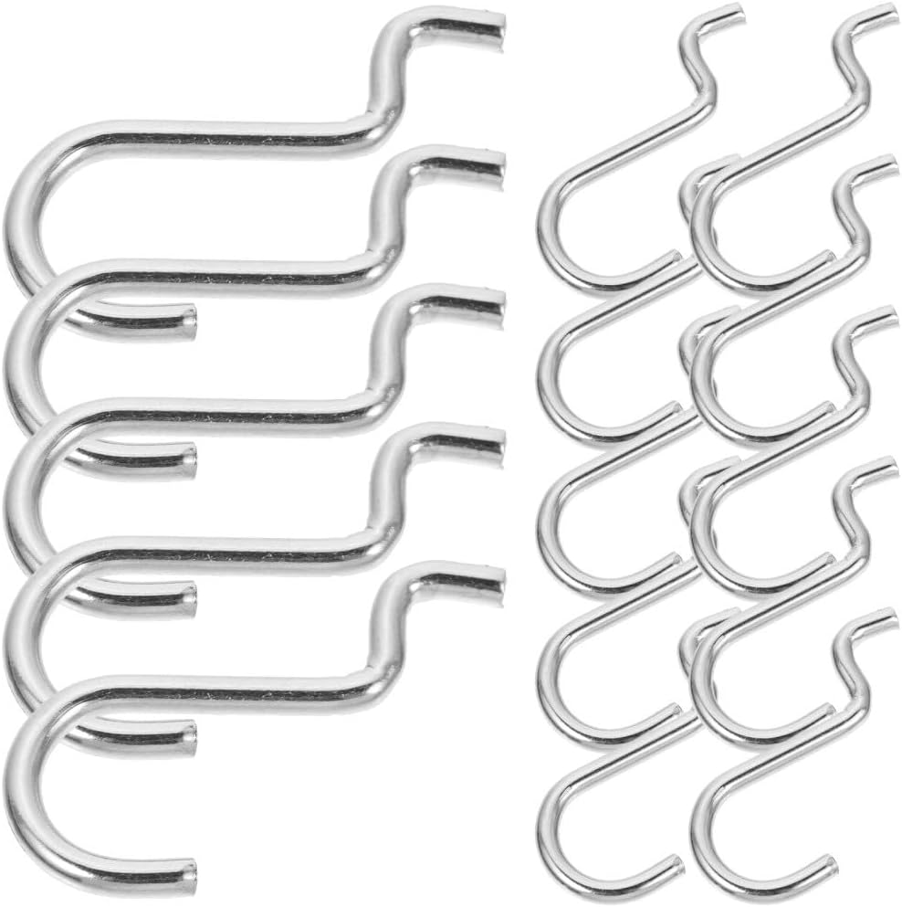 ya 26 10.21 baidi 2 Count Iron Wire Hook Gara Hooks for Hanging Peg Board J Pegboard-2