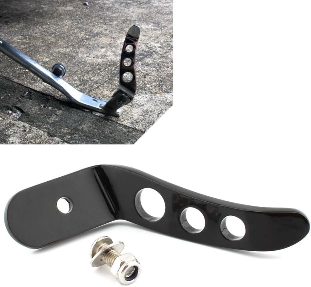 ya 2 8.15 Black Motorcycle Stand Kickstand Extension for Harley Touring FLHX Road King