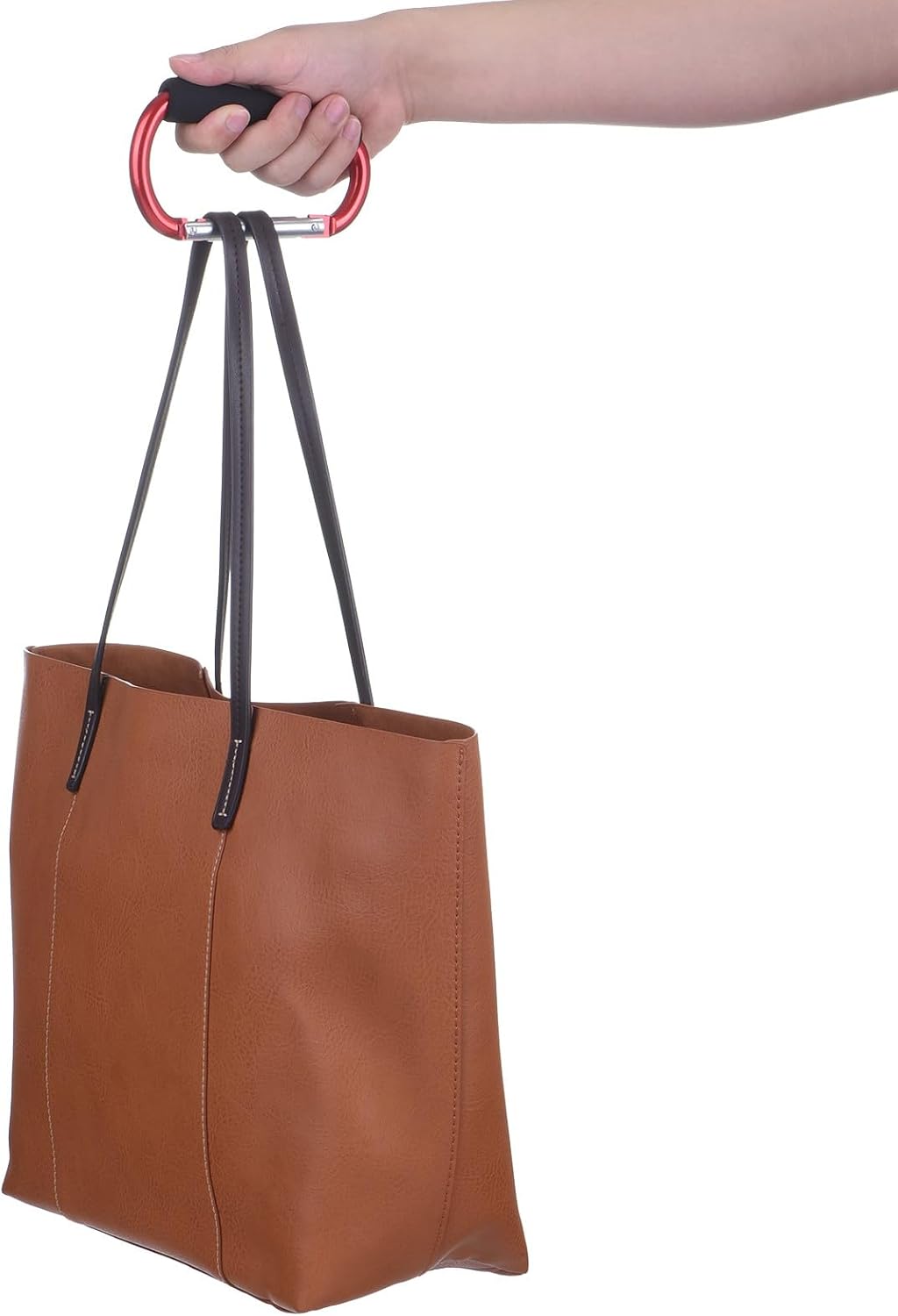 ya 26 10.21 baidi 2pcs 5.5 Lar Shopping Bag Hooks Organizer Mommy Multipurpose Clip, Black