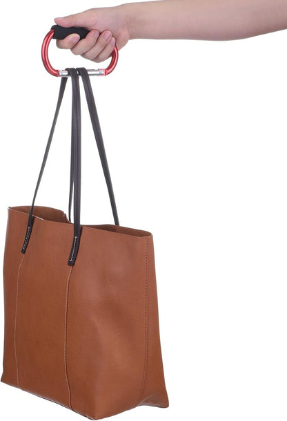 ya 26 10.21 baidi 2pcs 5.5 Lar Shopping Bag Hooks Organizer Mommy Multipurpose Clip, Silver