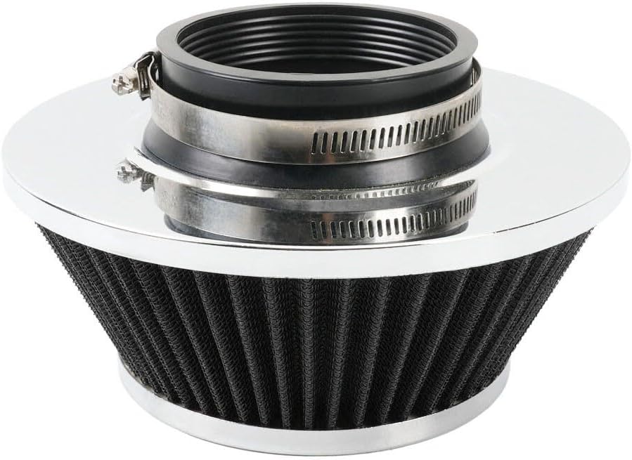 ya 13 9.15 baidi 3 76mm Inlet Cold Air Intake Air Filter Mushroom Head Black