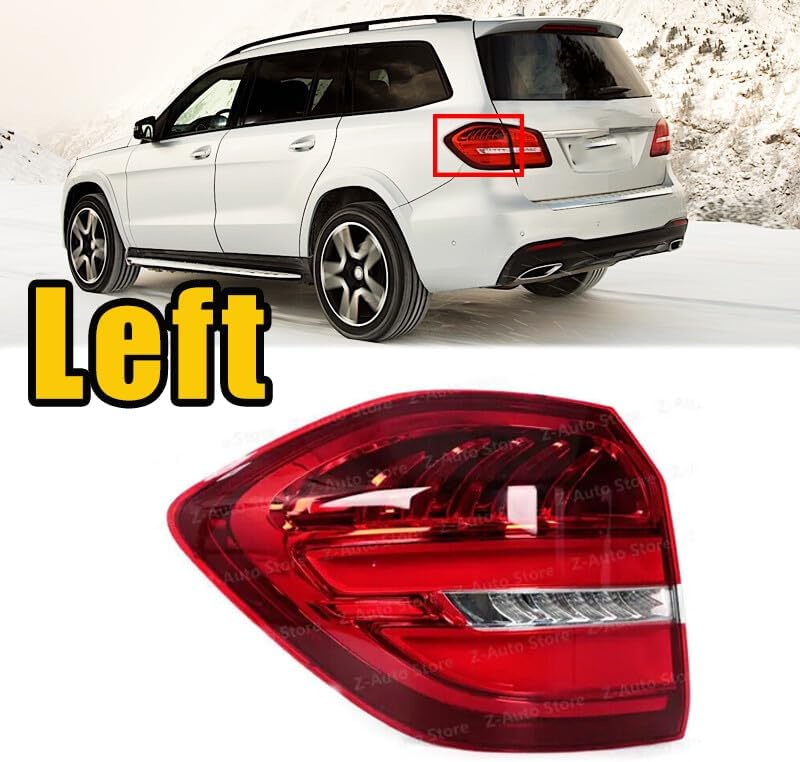 ya 7 8.24 baidi Left For 2016-2019 for Mercedes-Benz GLS CLASS X166 LED Brake Light Rear Tail Light
