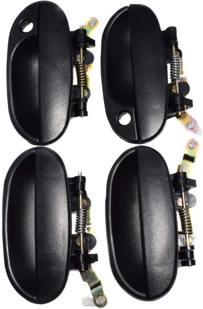 ya 2 8.15 Door Handle Outer Fit 1995-1999 for Hyundai Accent Front Rear Left Right 1 Set 4 pcs