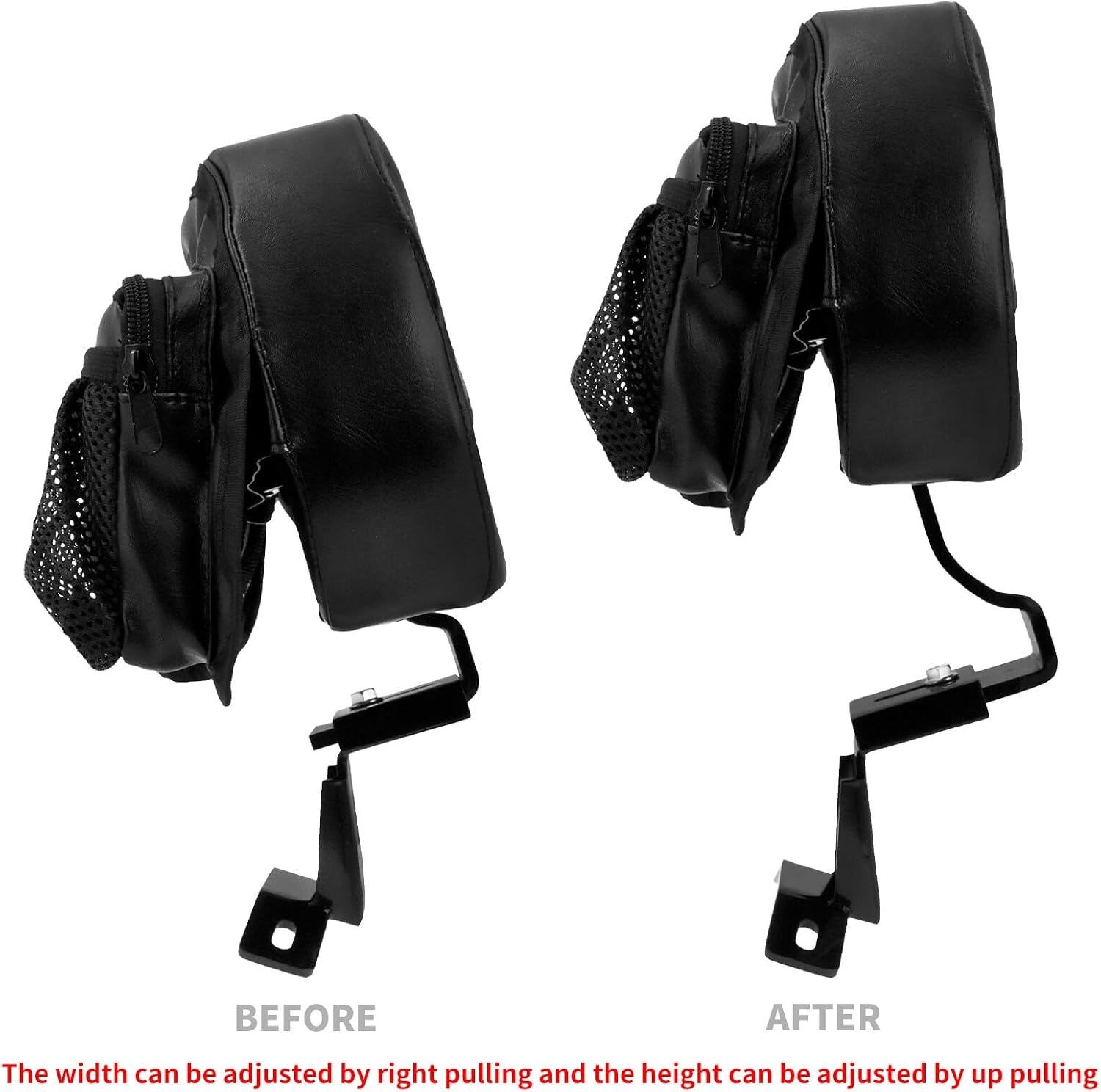 ya 6 8.14 Front Driver Rider Backrest Pad for Harley Touring Road Electra Glide 2009-2023