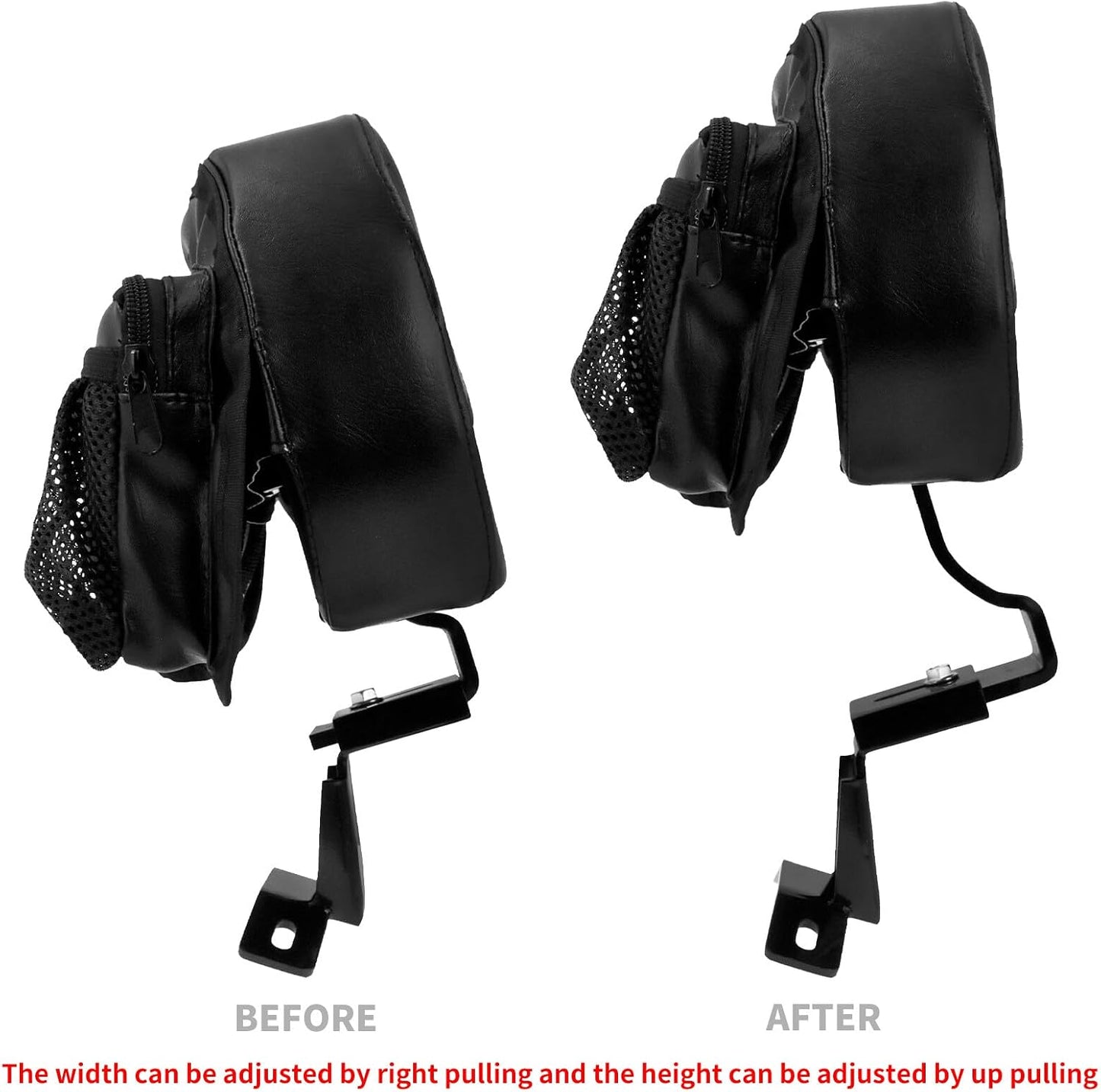 ya 6 8.24 baidi Front Driver Rider Backrest Pad for Harley Touring Road Electra Glide 2009-2023