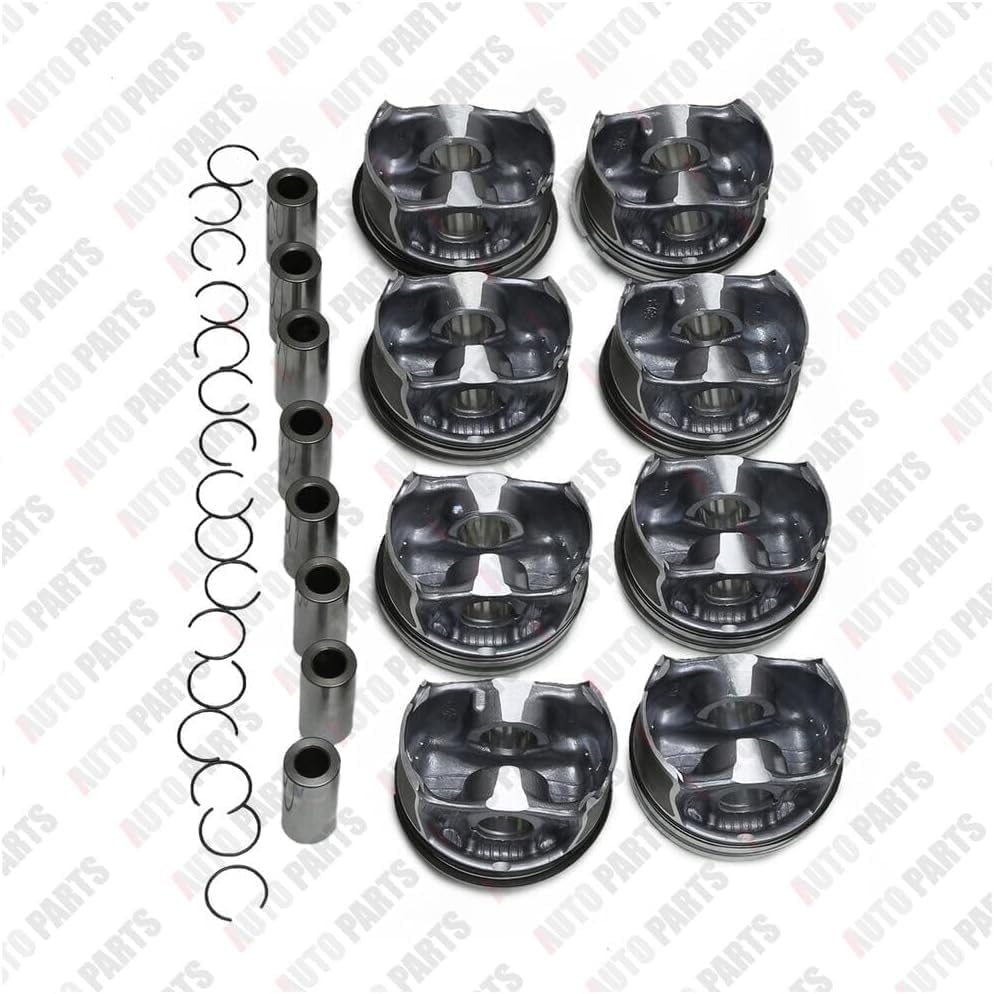 ya 28 10.13 zhengce 8 Pieces Pistons and Rings Compatible with for Mercedes-benz CLS500 CLS550