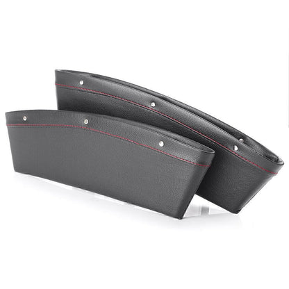 ya 9 10.24 2 x for SEAT Gap Slit Storage Pocket Bag Catcher Container PU Leather Auto