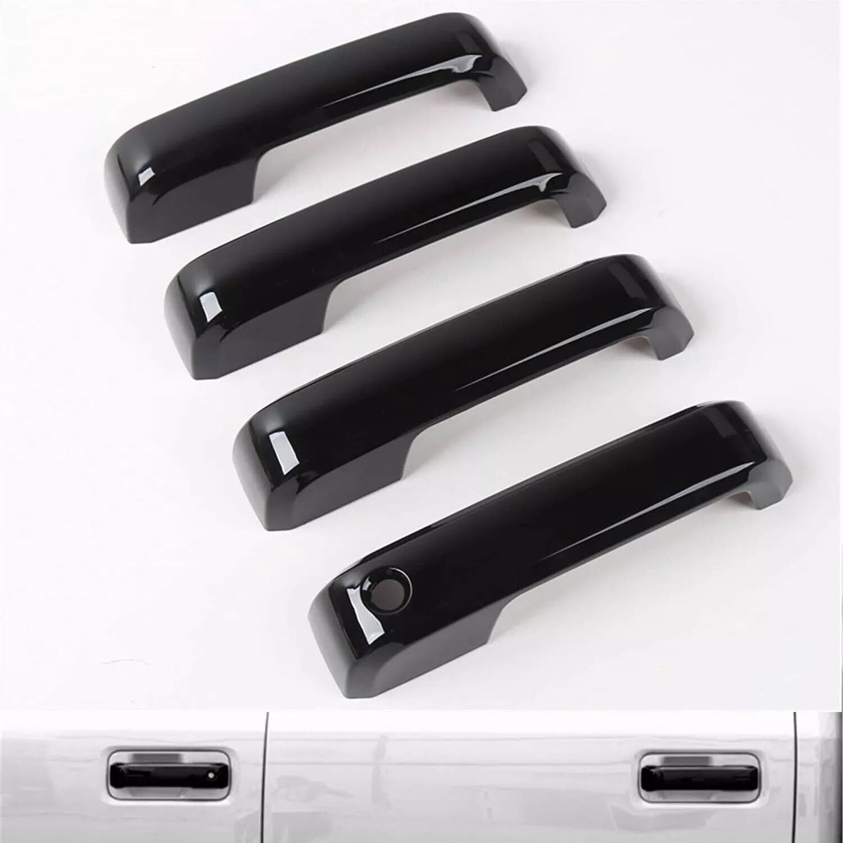 ya 10 9.16 baidi for 2021 2022 2023 2024 for Ford F150 Crew Cab Door Handle Covers No for Smart Key Holes