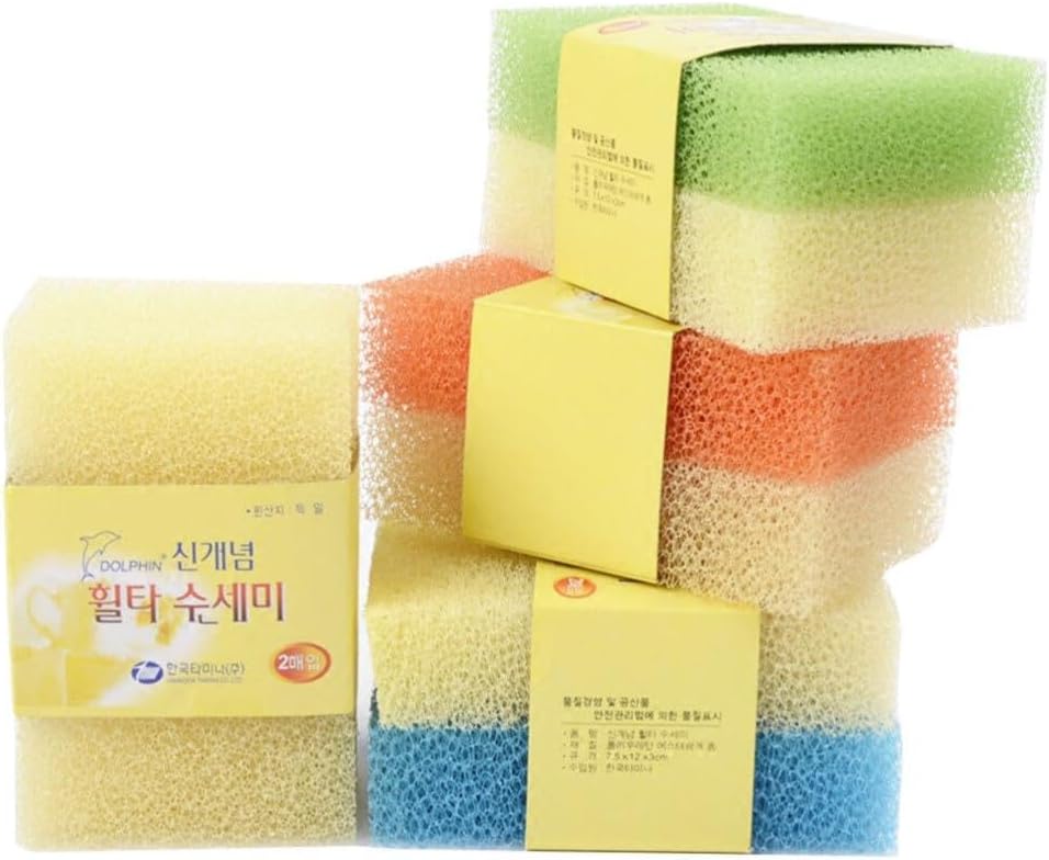 ya 14 9.20 baidi 10PCS Simulation Loofah Scouring Pad Kitchen Dishwashing Spon Cleaning Pad-1
