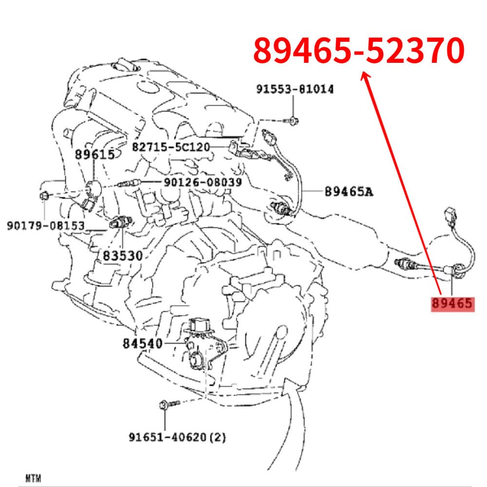 ya 4 8.24 baidi 89465-52370 Oxygen O2 Sensor for Toyota Vios for Corolla 2005-2014 Yaris 1.3L 1.5L 