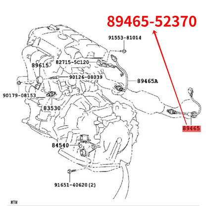 ya 4 8.24 baidi 89465-52370 Oxygen O2 Sensor for Toyota Vios for Corolla 2005-2014 Yaris 1.3L 1.5L 