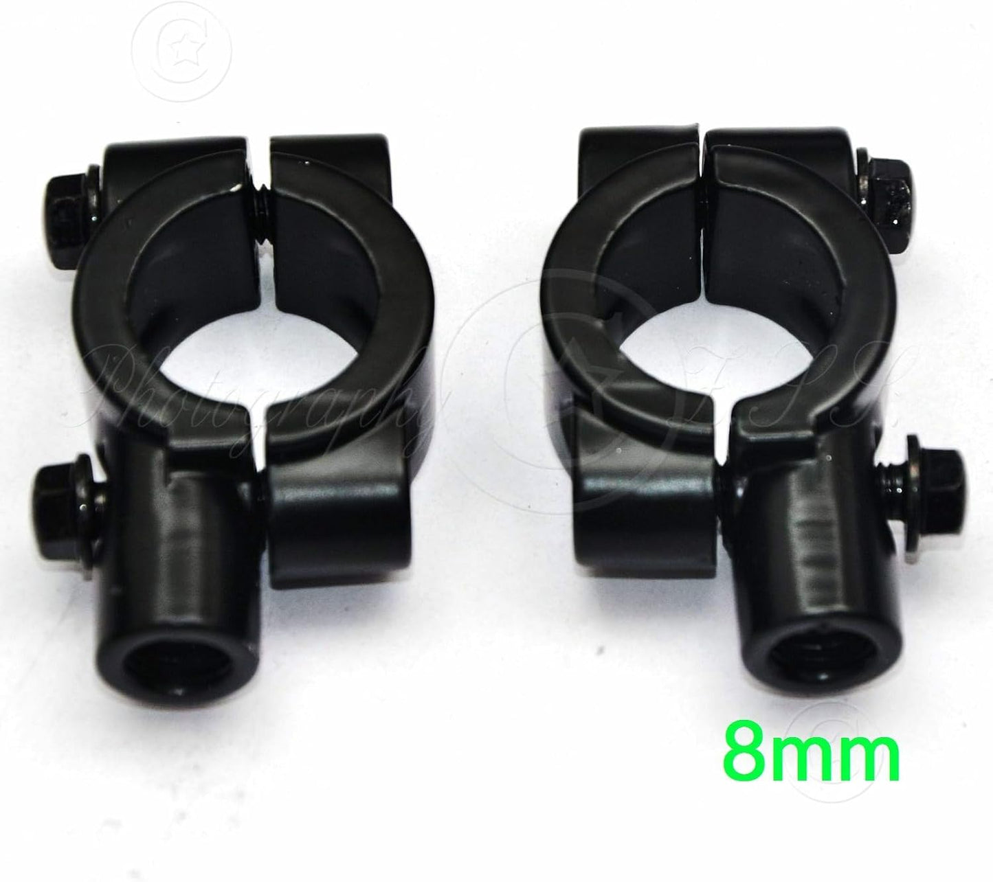ya 2 8.15 Motorcycle e-Bike Bike Rear Mirror Mount Clamp Holder Hand Bar Bracket Part -8mm