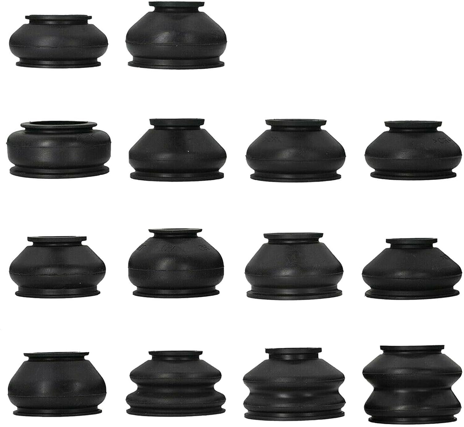 ya 4 8.24 baidi 14 Pack Universal Rubber Tie Rod End Ball Joint Dust Boots Dust Cover Boot Gaiters