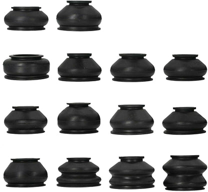 ya 4 8.24 baidi 14 Pack Universal Rubber Tie Rod End Ball Joint Dust Boots Dust Cover Boot Gaiters