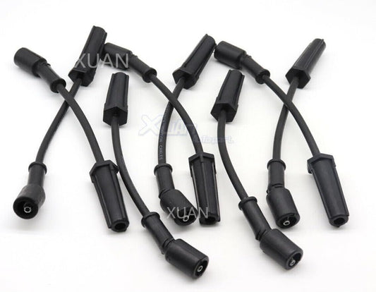 ya 4 8.10 8pcs NEW Spark Plugs Wires for GMC for Sierra for Chevy for Silverado Hummer 5.3 6.0 9748HH