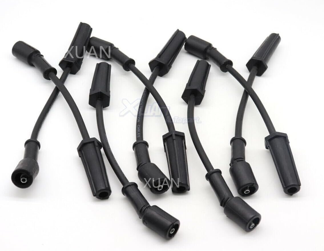 ya 7 8.24 baidi 8pcs NEW Spark Plugs Wires for GMC for Sierra for Chevy for Silverado for Hummer 5.3 6.0 9748HH