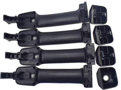 ya 5 8.10 Set of 4 Exterior Door Handles Black for 2007-2018 for Toyota Tundra 69210-0C010