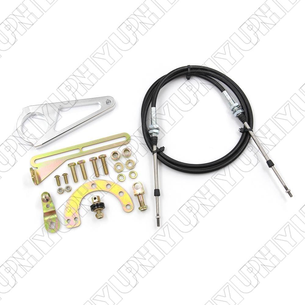 ya 12 10.8 baidi 2 for GM Transmission Hard Column Cable Shift Linkage Kit Aftermarket Replace