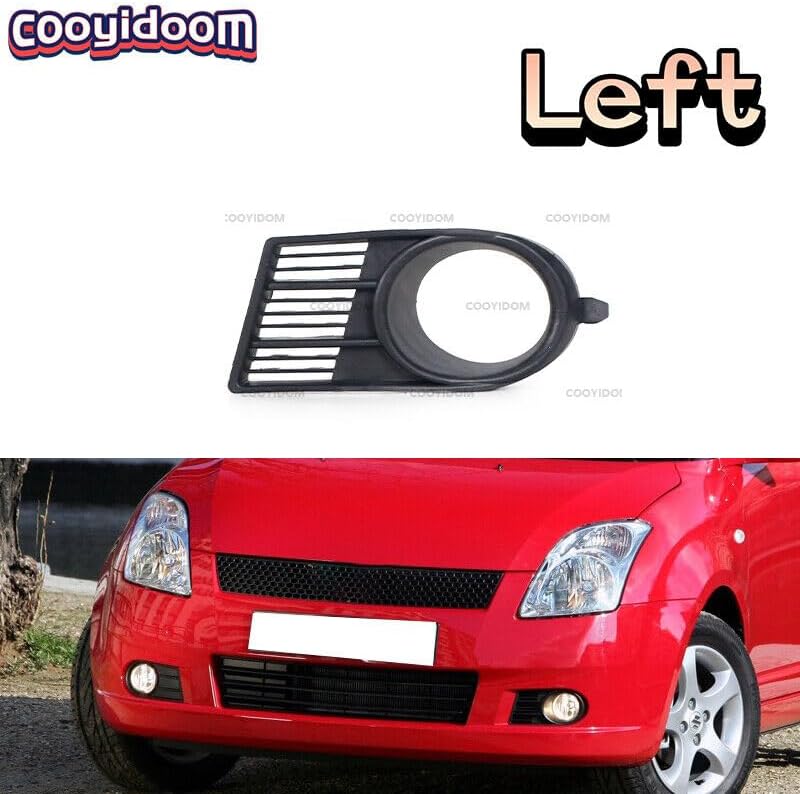 ya 2 8.15 Left front bumper fog light grille black cover f for Ram e for Suzuki Swift 2005 2006