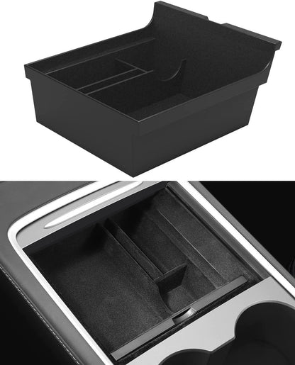 ya 8 8.24 baidi Car Storage Box For 2021-2023 for Tesla Model 3/Y Center Console Organizer Tray
