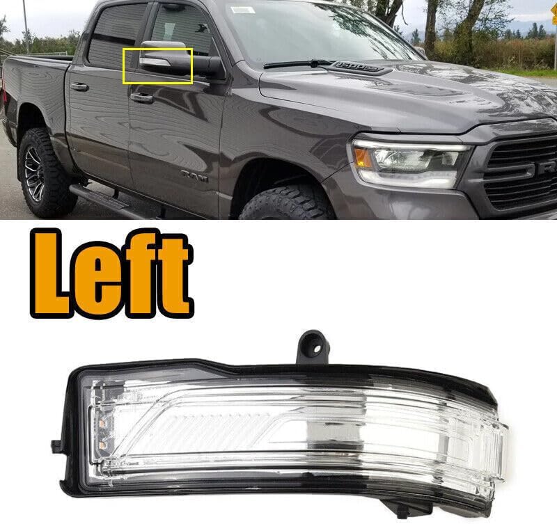ya 4 8.10 Left LED Wing Mirror Light Turn Signal for Dodge for Ram 1500 DT 2019-2022 O
