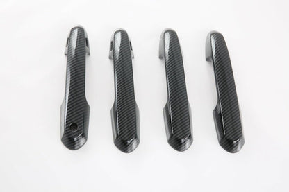 ya 2 8.15 Carbon Fiber Outside Door Handle Cover Trim for 2020-2023 for Toyota Highlander 