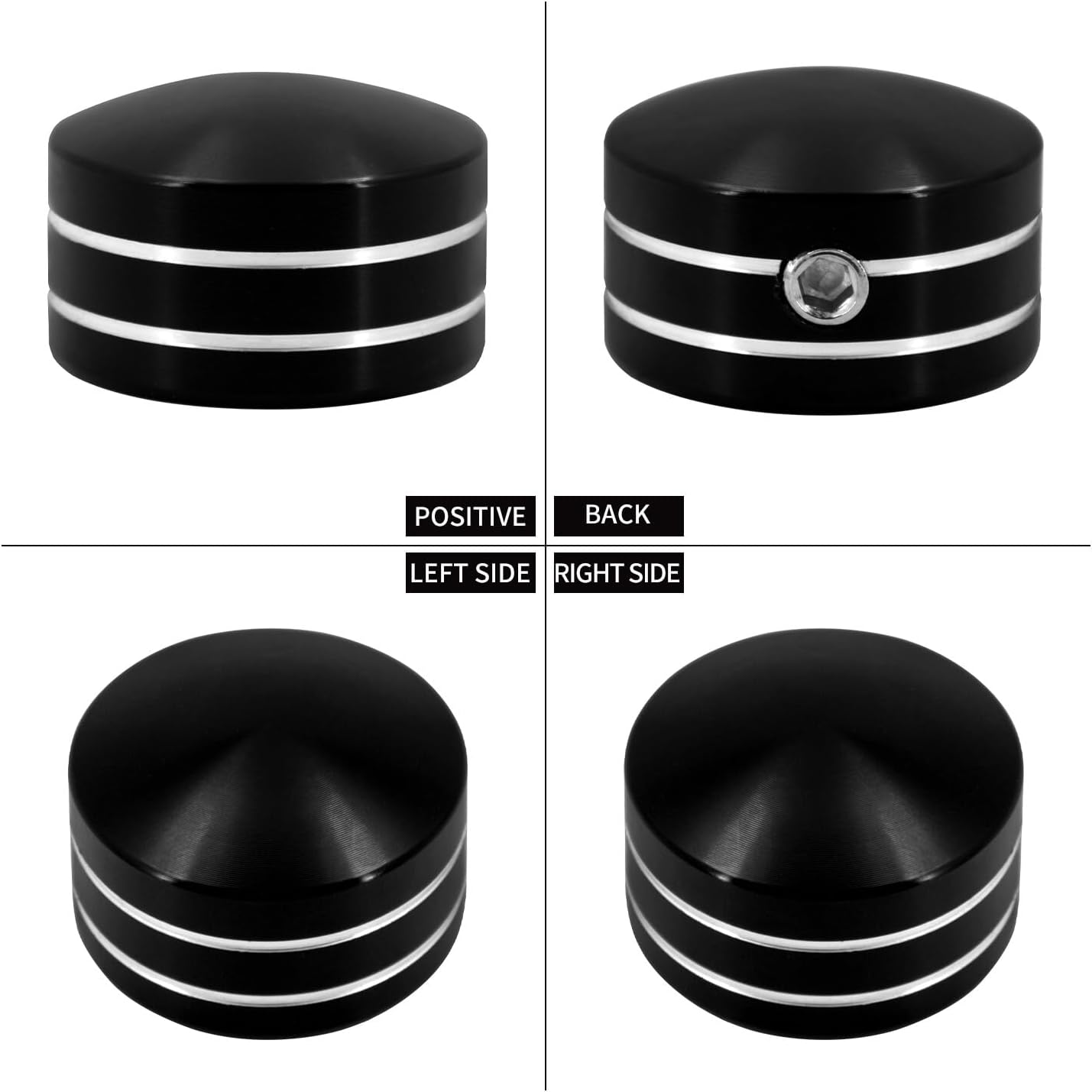 ya 4 8.24 baidi 4x Black Head Bolt Covers Fit for Harley Sportster 1986-2022 Twin Cam 1999-2017