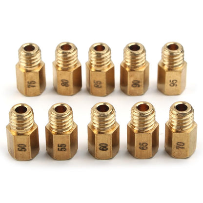 ya 4 8.10 10Pcs Carburetor Main Jet Fit for MIKUNI VM/TM/TMX AX100 50-95