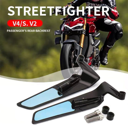 ya 2 8.15 360¡ã Adjustable Wing Fin Rear-View Side Mirrors for Streetfighter V2 955 V4 1100