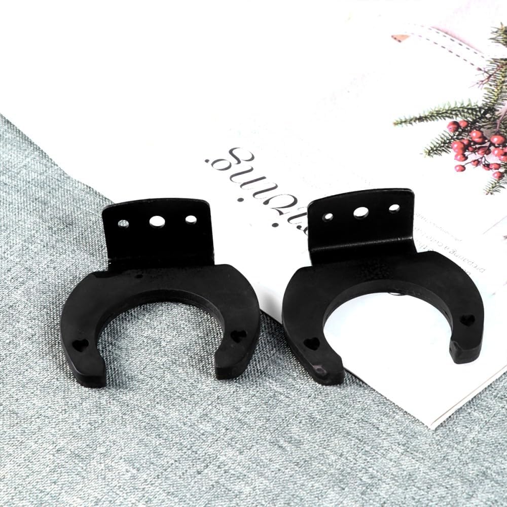 ya 26 10.21 baidi 2 PCS Microphone Wall Hangers Mount Hook Holder (Black)