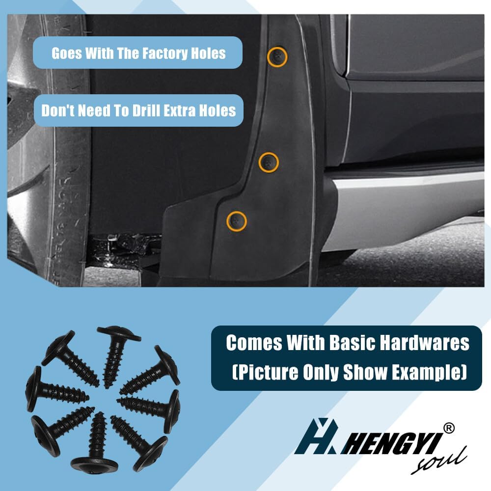 ya 7 8.24 baidi Front Rear Mud Flaps Splash Guard Mudguard Fender for for Hyundai Santa Fe 2024+