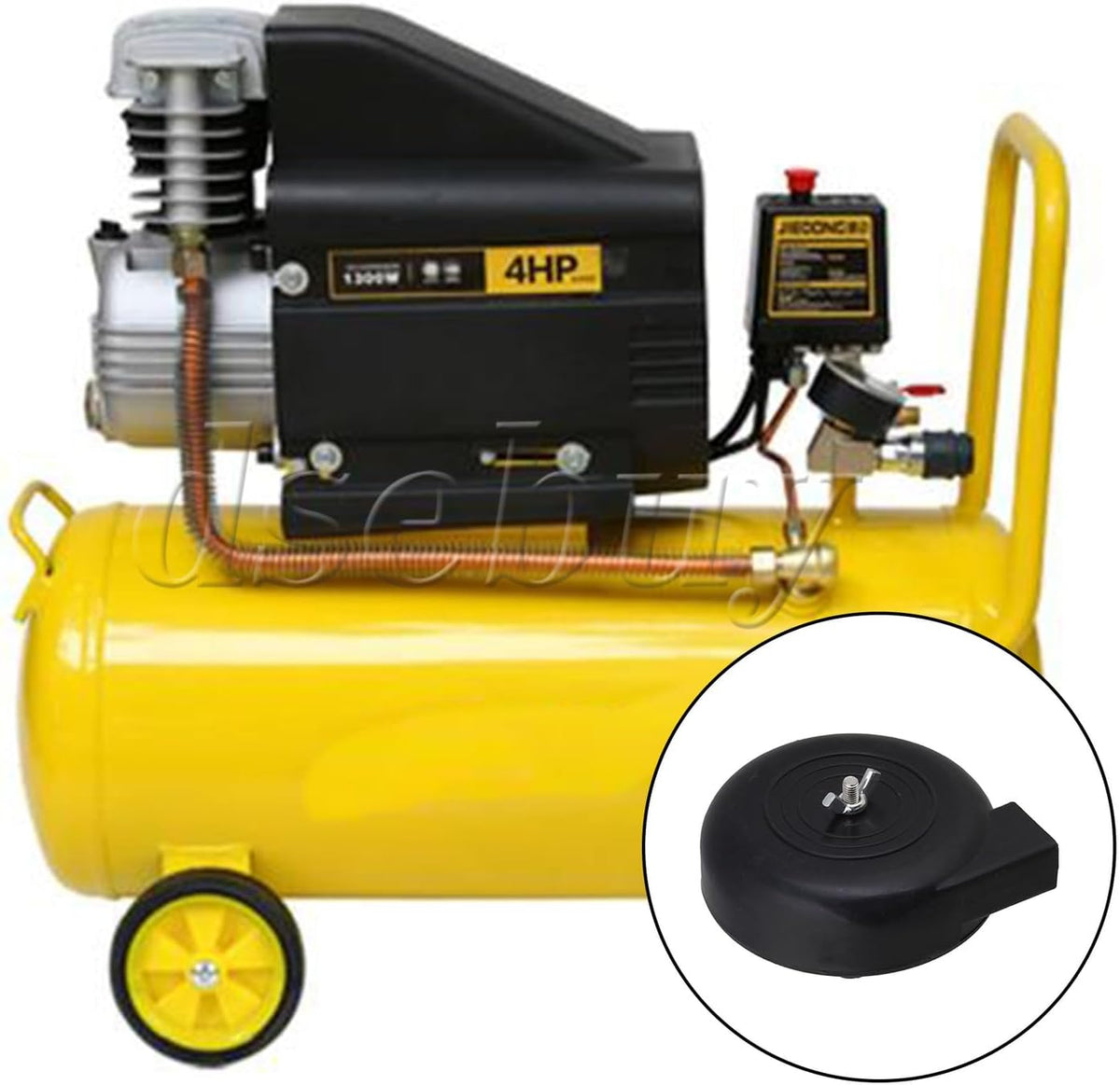 ya 26 10.21 baidi 2 Pieces Black Air Intake Filter Silencer Compressor Blower Pump 16mm Diameter