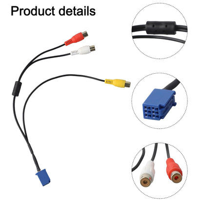 ya 23 10.7 baidi for for Toyota for VTR 6 Pin Connector for Reliable for RCA for Audio Connection