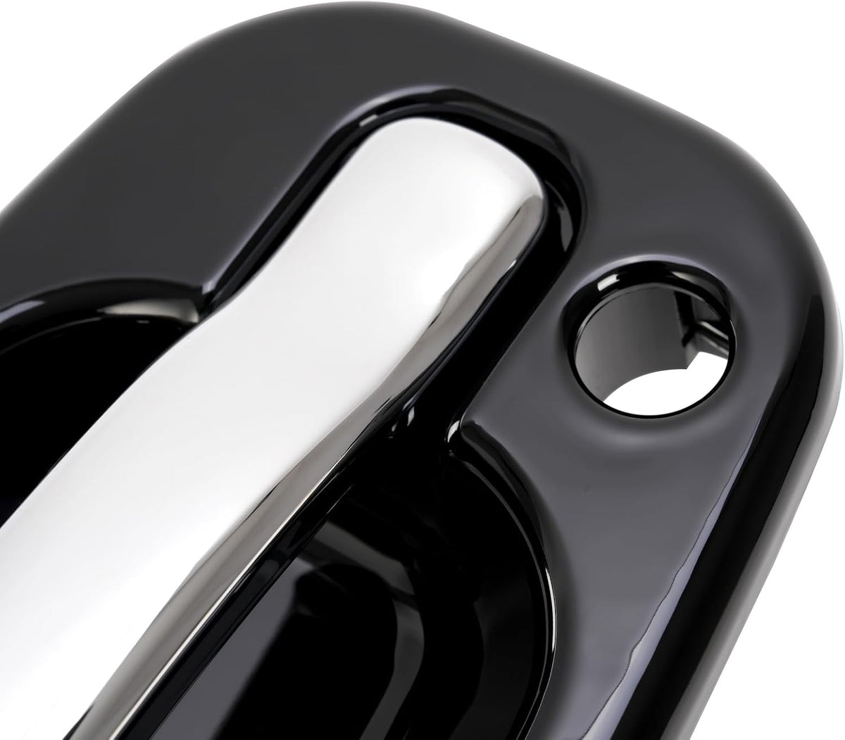 ya 10 9.16 baidi Front Left Exterior Door Handle Black w/Chrome for Silverado for Sierra 1999-2006