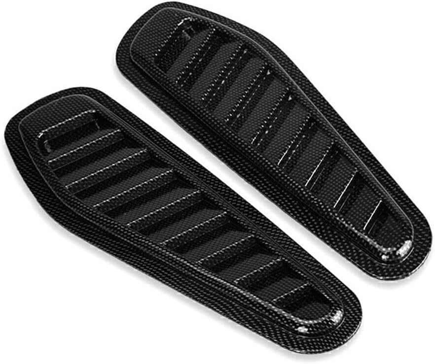 ya 12 10.8 zhengce Universal Carbon Fiber Car Decor Air Flow Intake Hood Scoop Vent Bonnet Cov