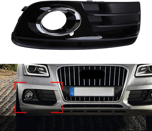 ya 4 8.8 Front Bumper Fog Light Grill Grille Cover Trim Fit for Audi Q5 2013-2017