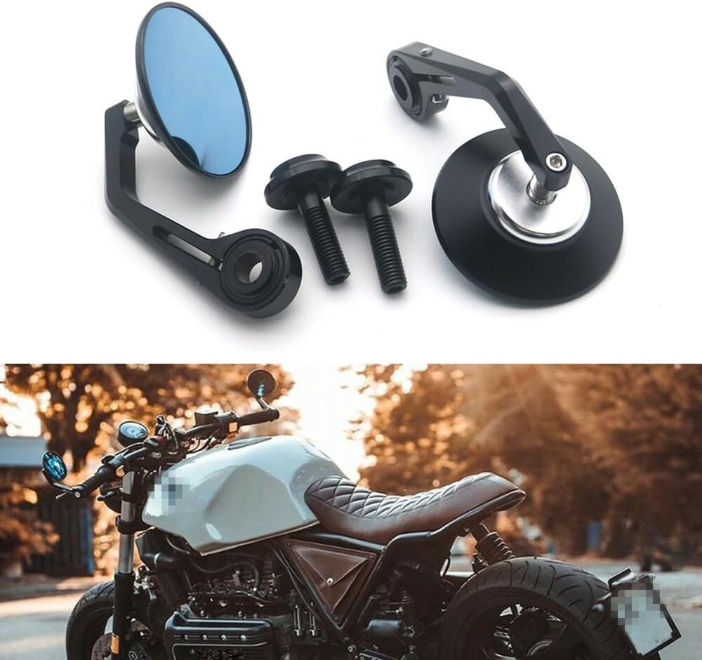 ya 2 8.15 Pair CNC Handlebar end Side Mirror 12mm Bolt-on for BMW R nineT Scrambler Urban