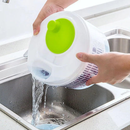 ya 14 9.20 baidi 5L Salad Spinner Vegetables Leaf Lettuce Dryer Drainer Fruit Wash Clean Basket-1
