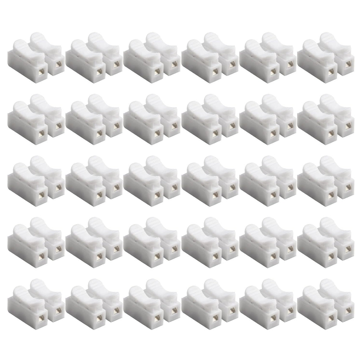 ya 16 10.20 baidi 30Pcs CH2 Spring Quick Wire-Connector Cable Clamp Term l Block LED Strip-Light