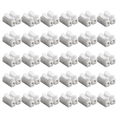 ya 16 10.20 baidi 30Pcs CH2 Spring Quick Wire-Connector Cable Clamp Term l Block LED Strip-Light